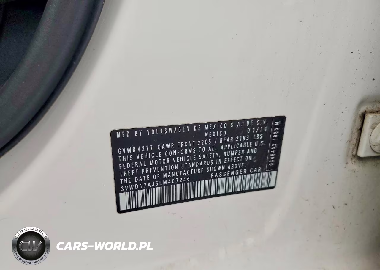 2014 Volkswagen Jetta Se VIN:3VWD17AJ5EM407246 - 12