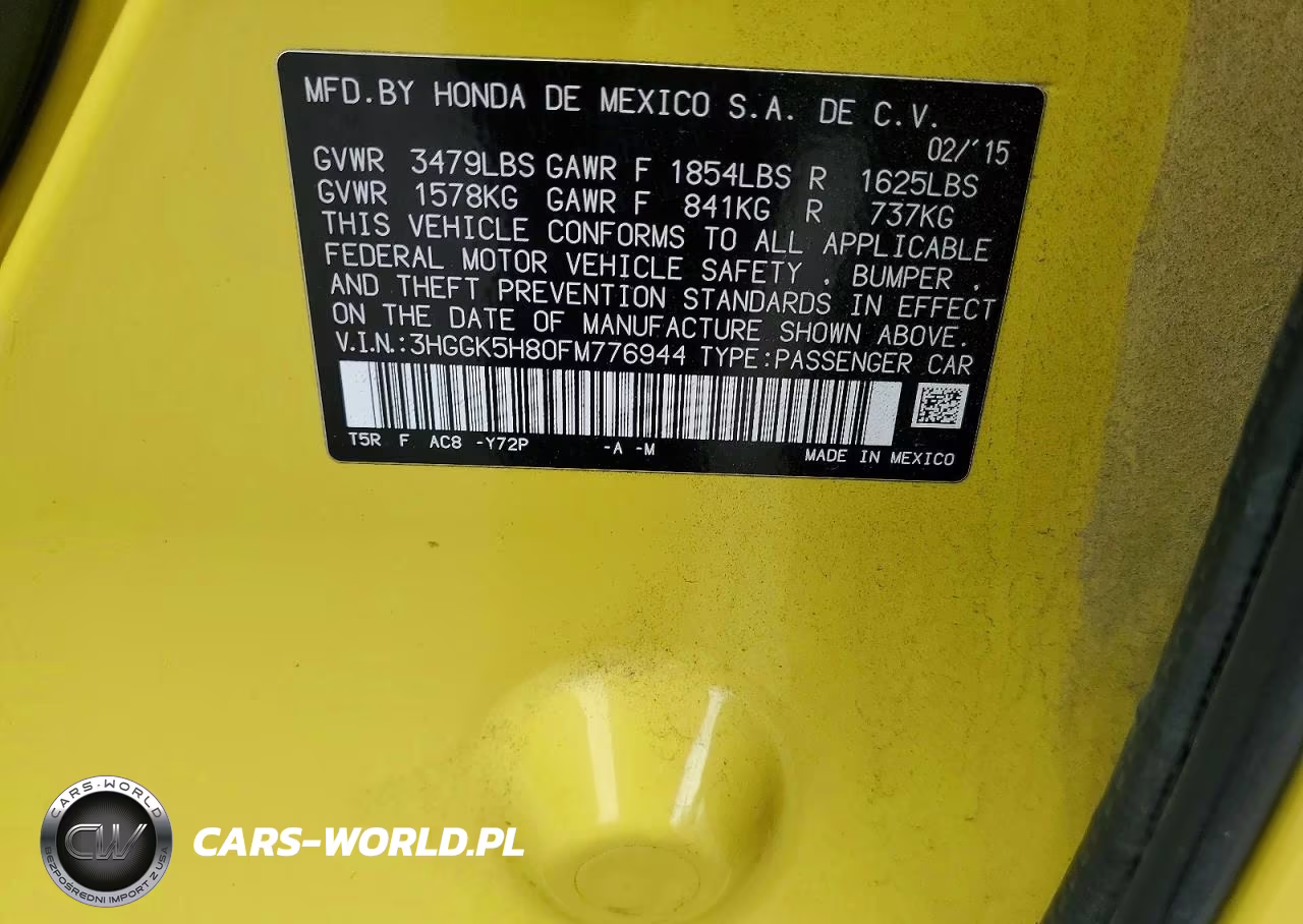 2015 Honda Fit Ex-Exl VIN:3HGGK5H80FM776944 - 13