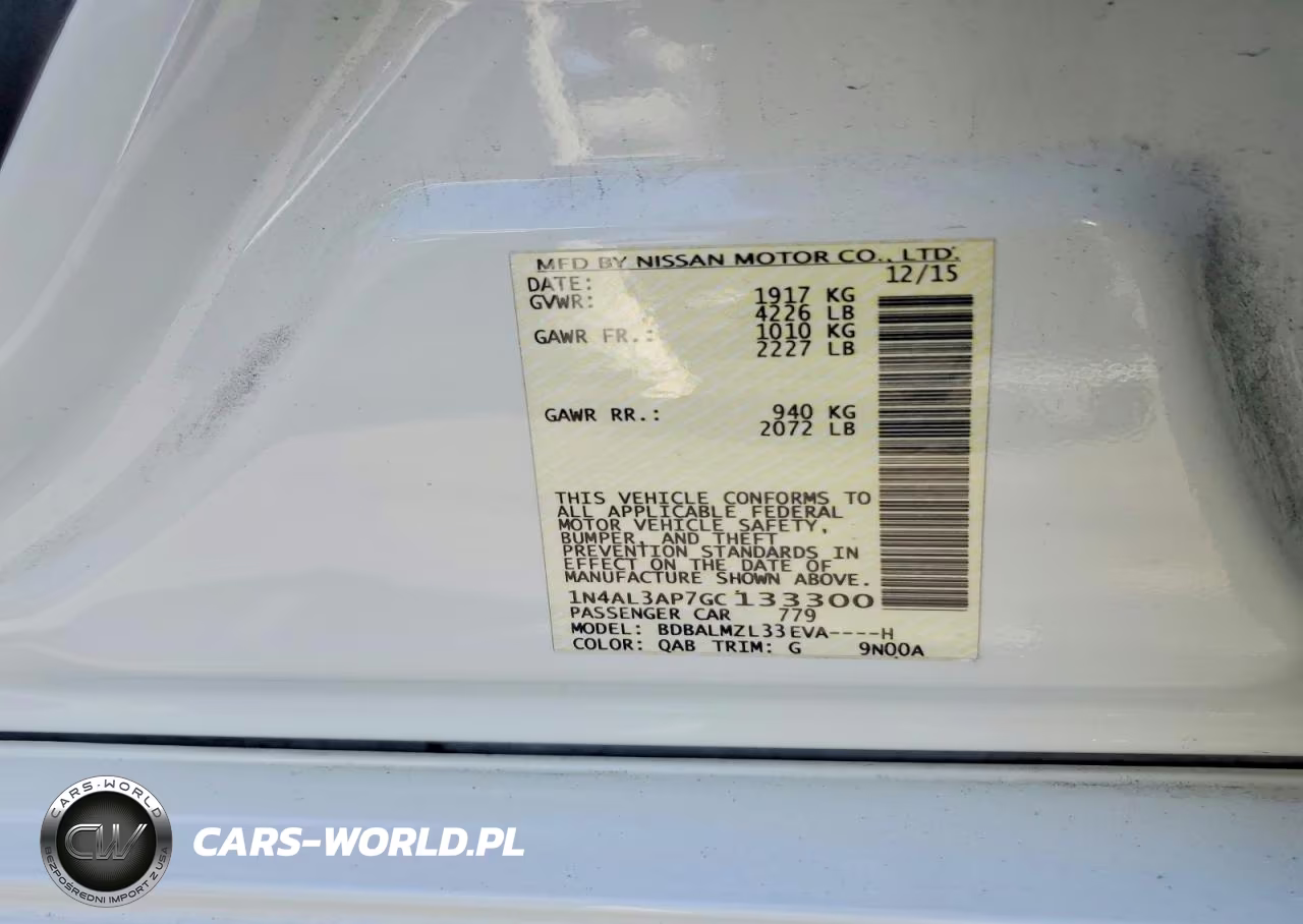 2016 Nissan Altima 2.5 Sv VIN:1N4AL3AP7GC133300 - 12