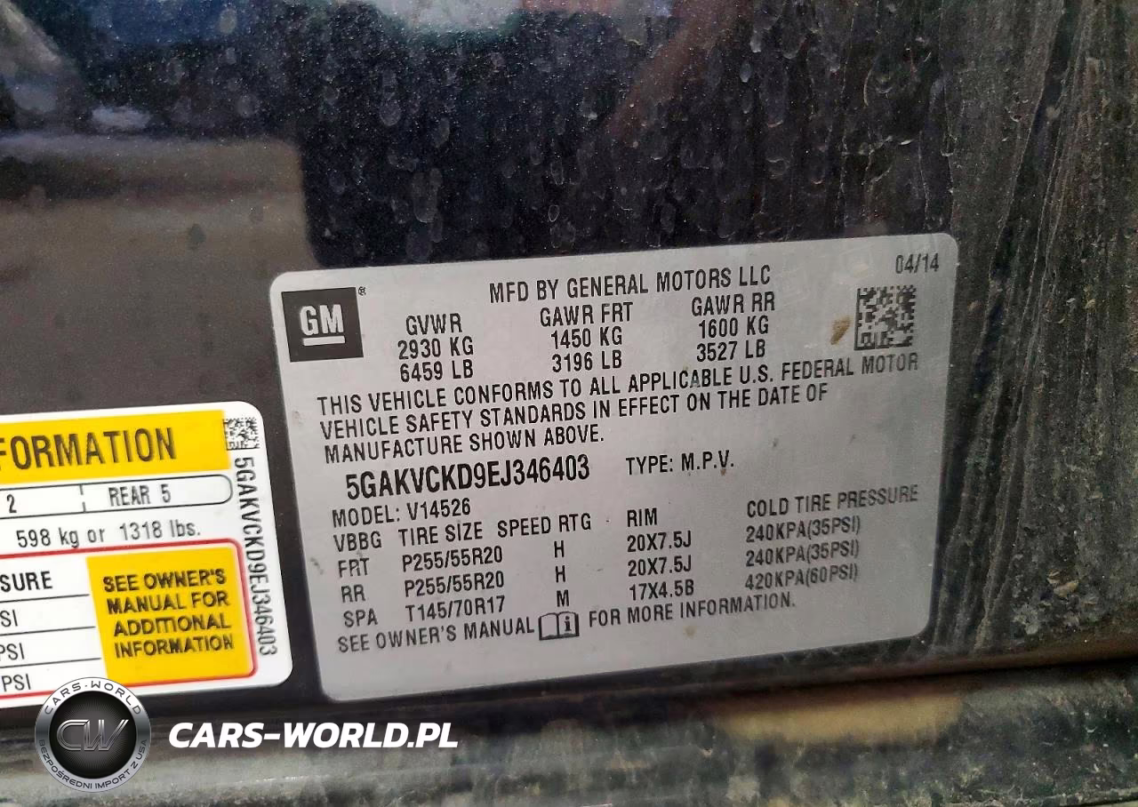 2014 Buick Enclave VIN:5GAKVCKD9EJ346403 - 13
