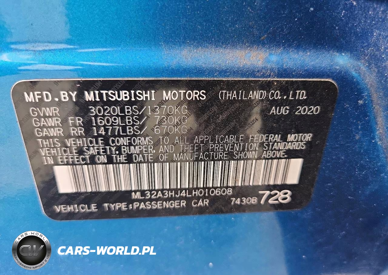 2020 Mitsubishi Mirage Es VIN:ML32A3HJ4LH010608 - 12