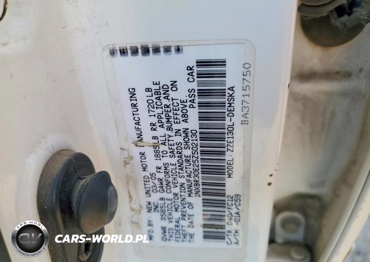 2005 Toyota Corolla S VIN:1NXBR30E25Z502130 - 12