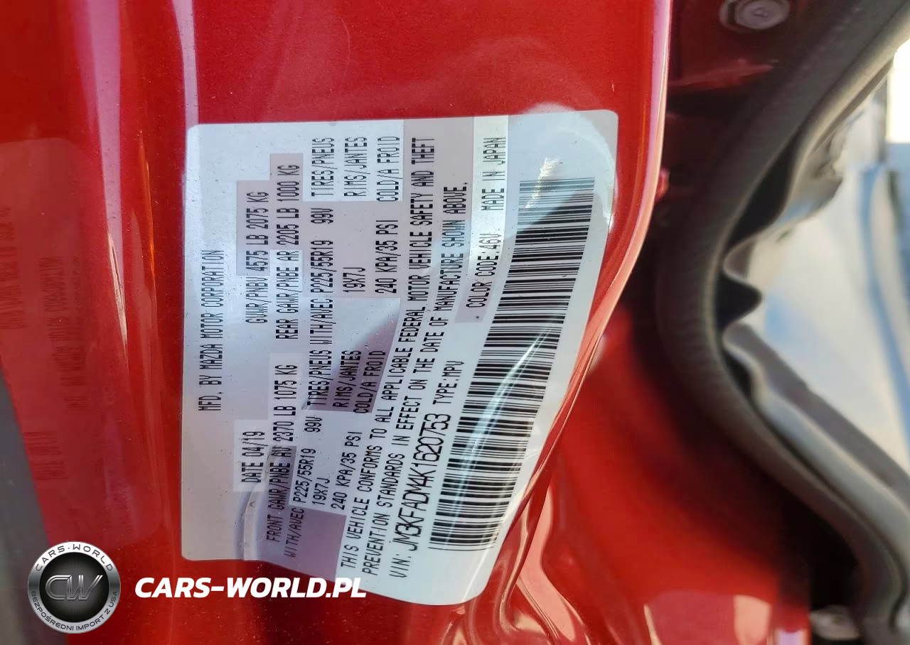 2019 Mazda Cx-5 Grand Touring VIN:JM3KFADM4K1620753 - 13