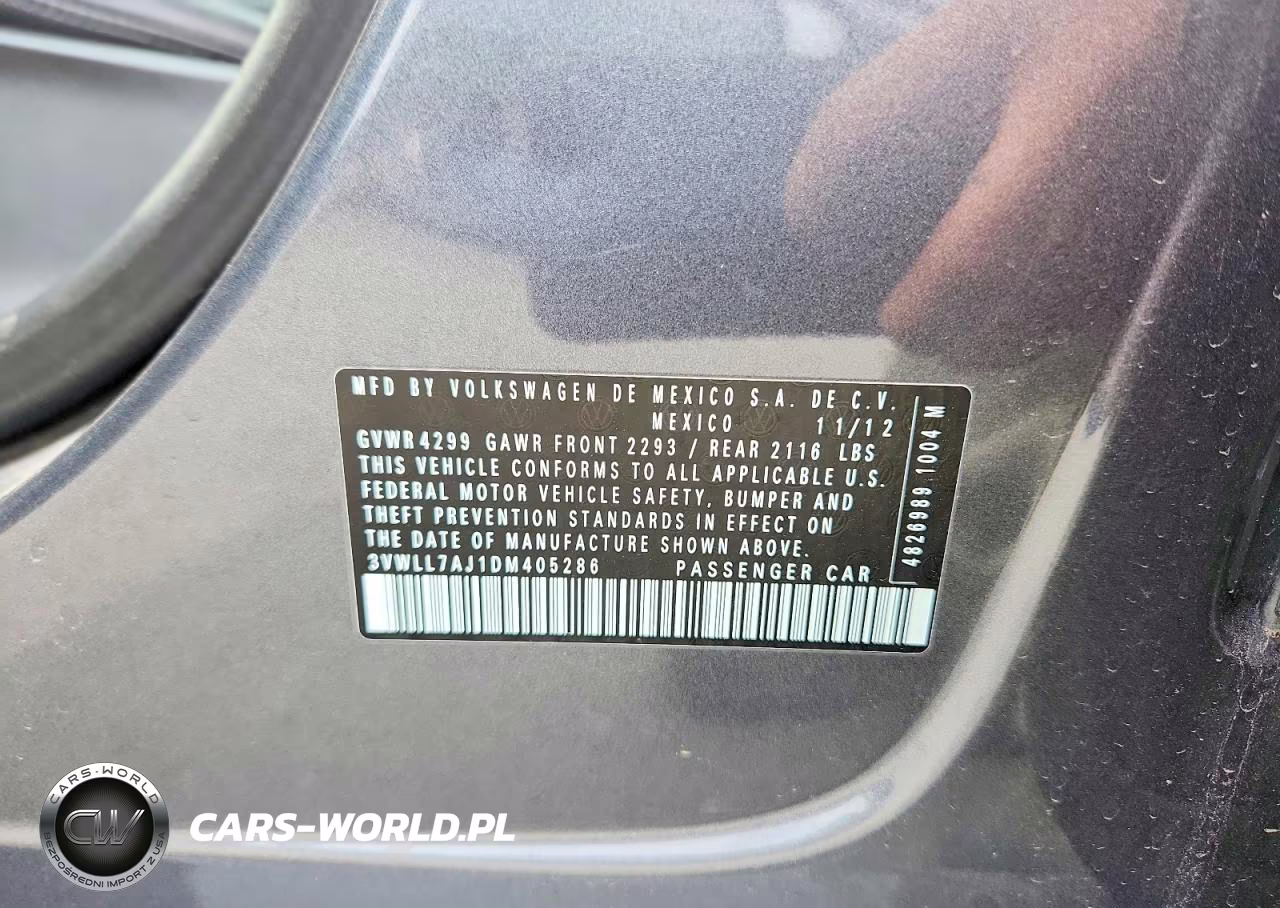 2013 Volkswagen Jetta Tdi VIN:3VWLL7AJ1DM405286 - 12