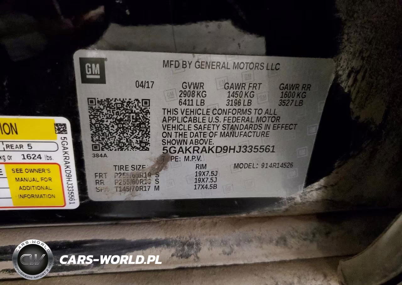 2017 Buick Enclave VIN:5GAKRAKD9HJ335561 - 13