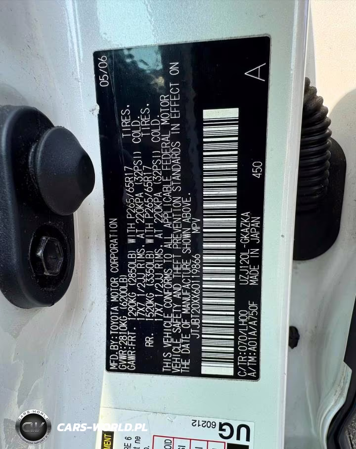2006 Lexus Gx 470 VIN:JTJBT20XX60119866 - 13