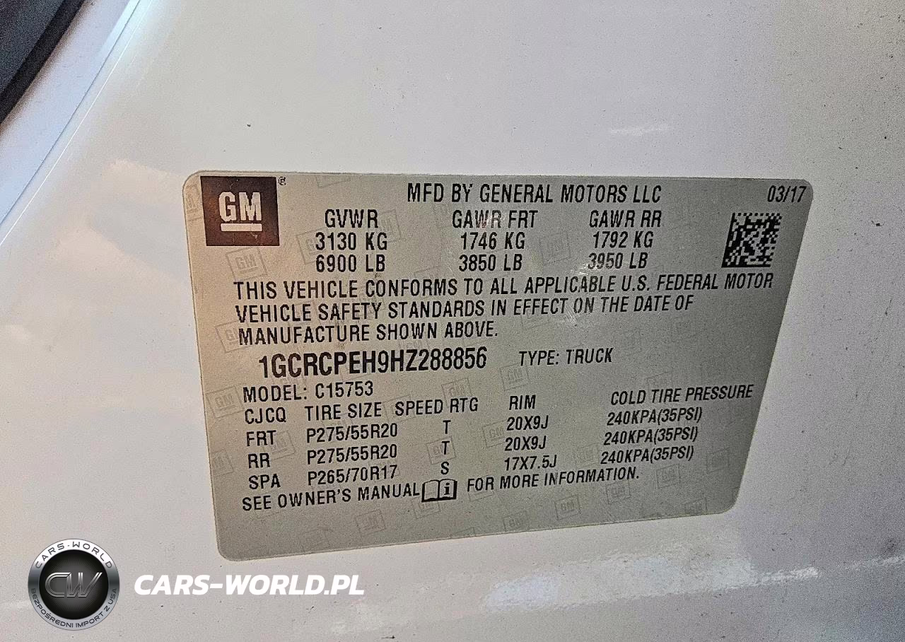 2017 Chevrolet Silverado C1500 Custom VIN:1GCRCPEH9HZ288856 - 12