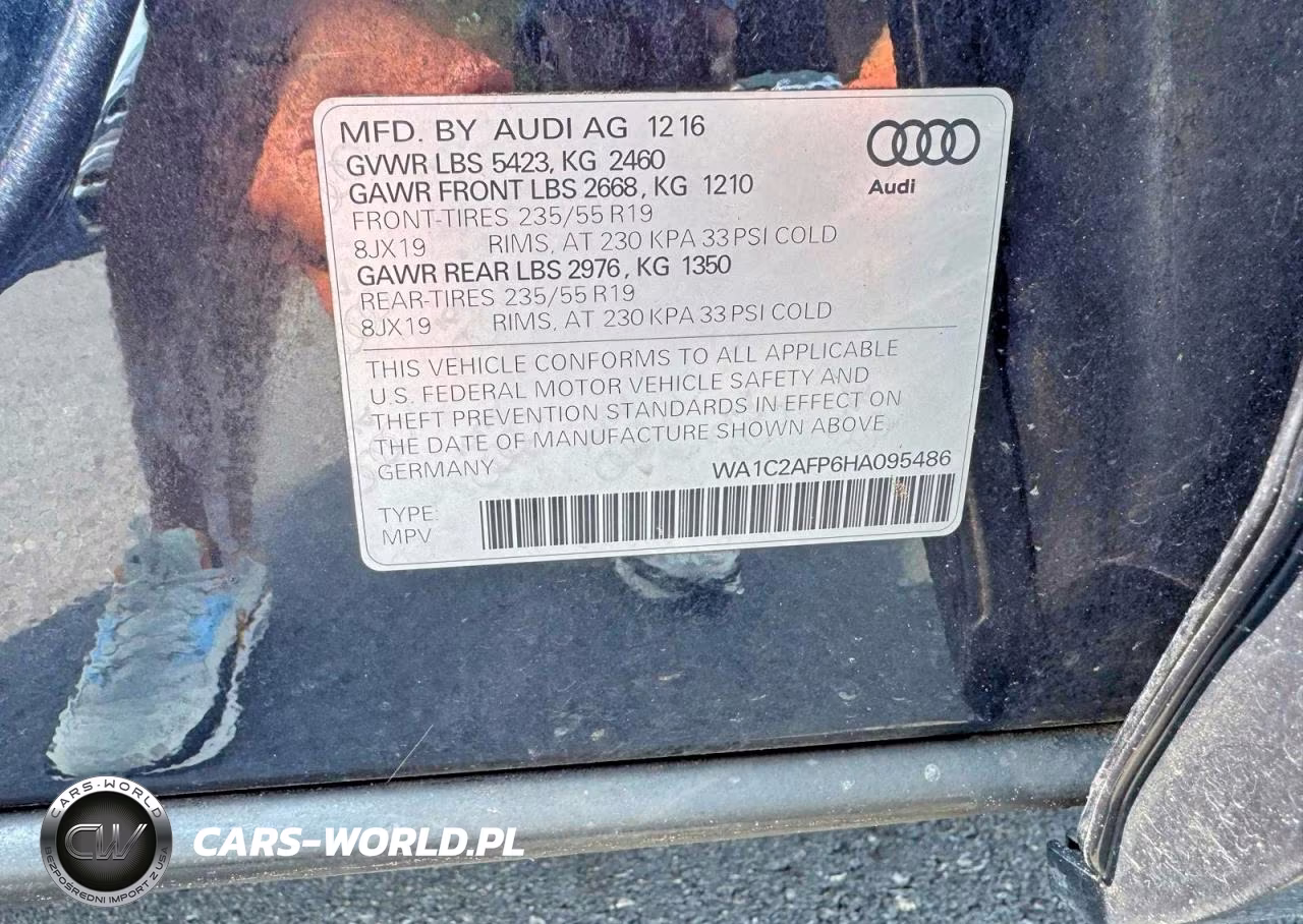2017 Audi Q5 Premium VIN:WA1C2AFP6HA095486 - 13