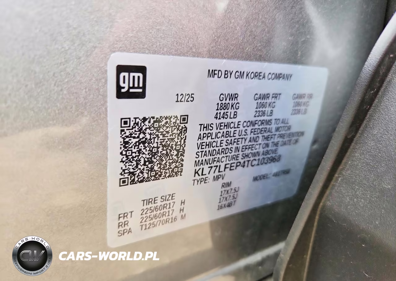 2026 Chevrolet Trax Ls VIN:KL77LFEP4TC103968 - 12