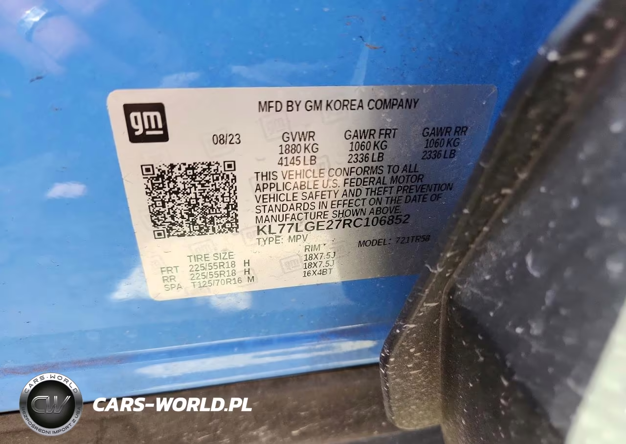 2024 Chevrolet Trax 1Rs VIN:KL77LGE27RC106852 - 13