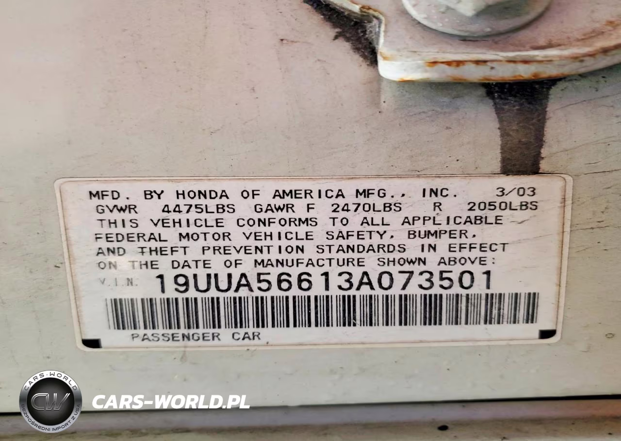 2003 Acura 3.2Tl VIN:19UUA56613A073501 - 12