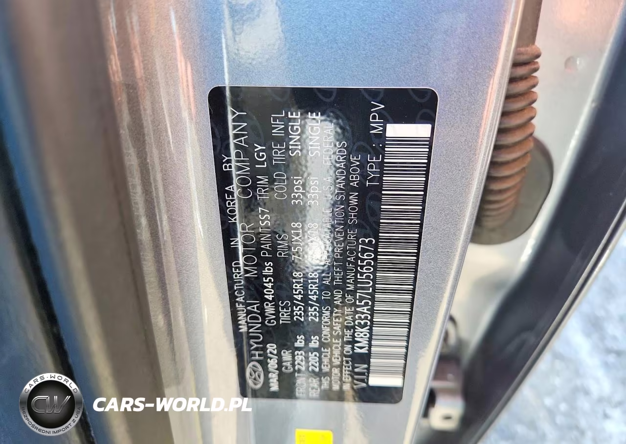 2020 Hyundai Kona Limited VIN:KM8K33A57LU565673 - 12