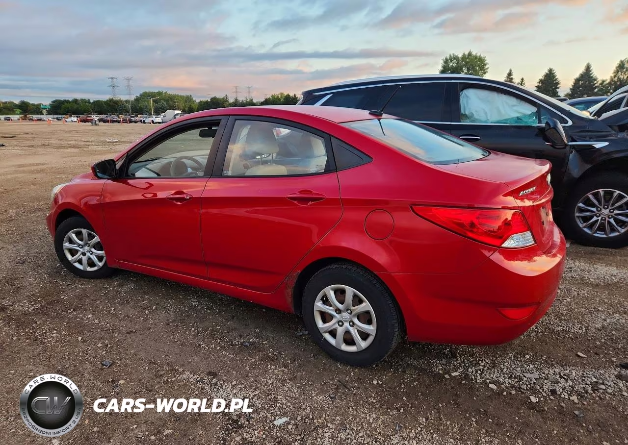 2012 Hyundai Accent Gls VIN:KMHCT4AE2CU254565 - 2