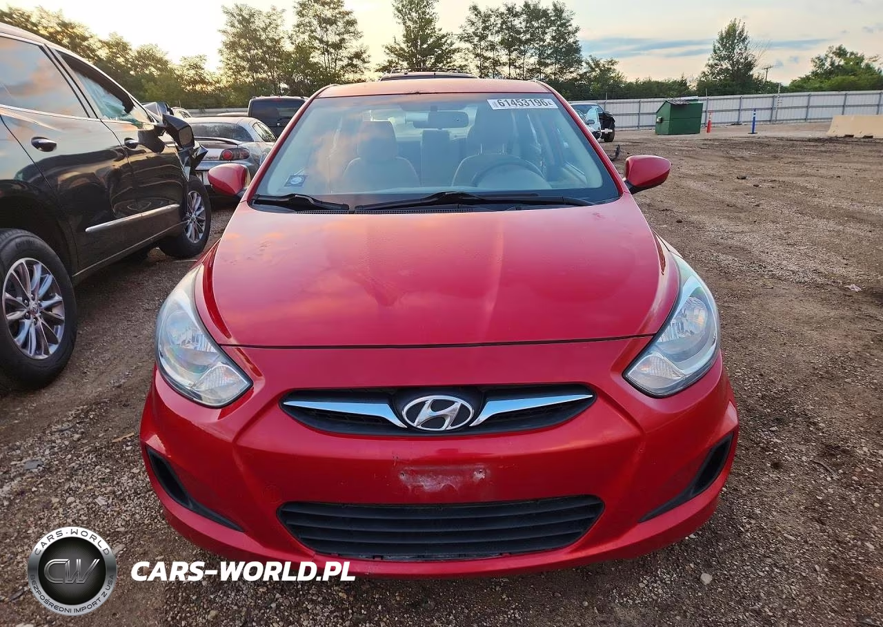 2012 Hyundai Accent Gls VIN:KMHCT4AE2CU254565 - 5