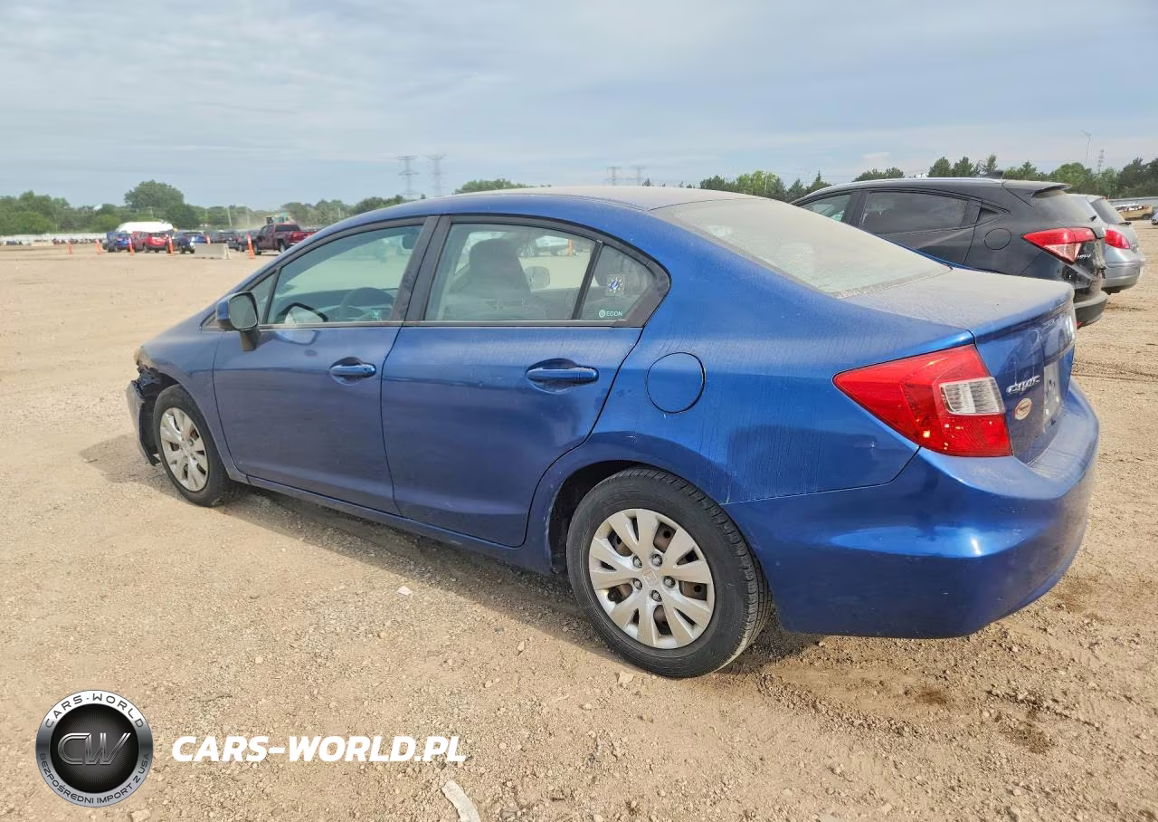 2012 Honda Civic Lx VIN:19XFB2F59CE076847 - 2