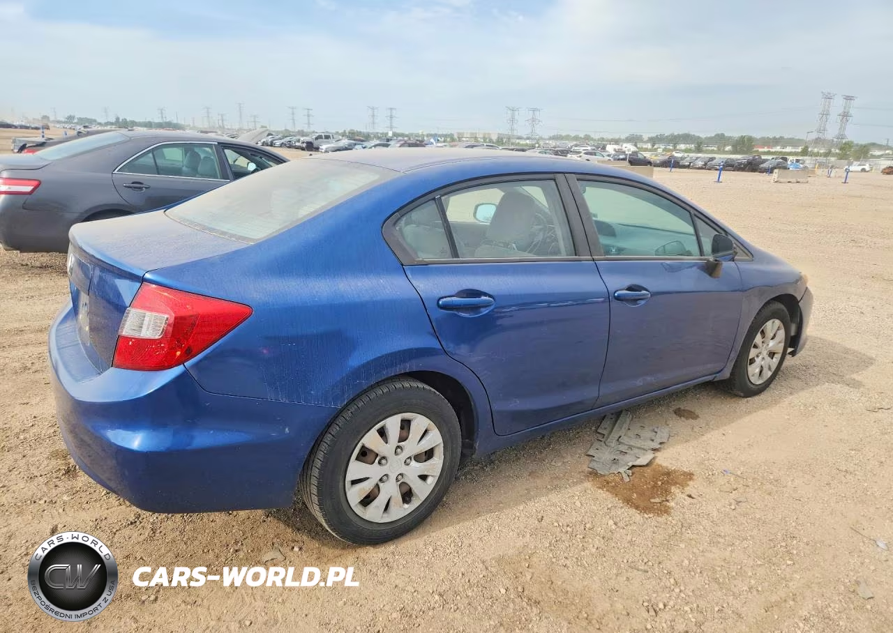2012 Honda Civic Lx VIN:19XFB2F59CE076847 - 3