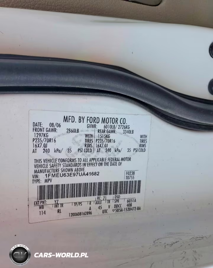 2007 Ford Explorer Xlt VIN:1FMEU63E97UA41682 - 12