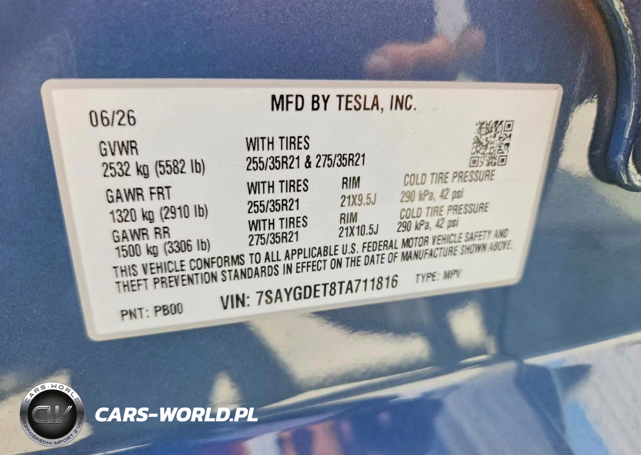 2026 Tesla Model Y VIN:7SAYGDET8TA711816 - 13