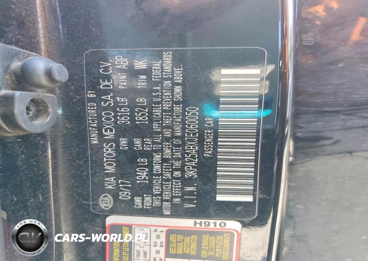 2018 Kia Rio 5-Door Lx VIN:3KPA25ABXJE060050 - 12