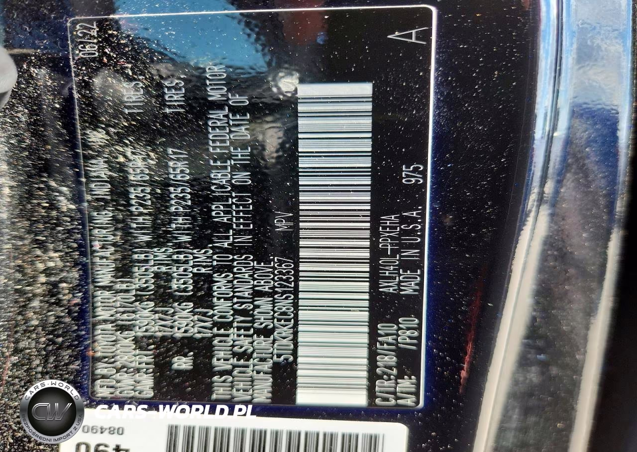 2022 Toyota Sienna Le VIN:5TDKRKEC8NS123367 - 14
