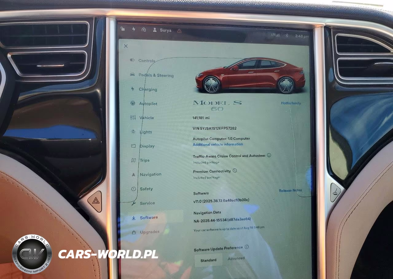 2014 Tesla Model S VIN:5YJSA1S12EFP57282 - 9