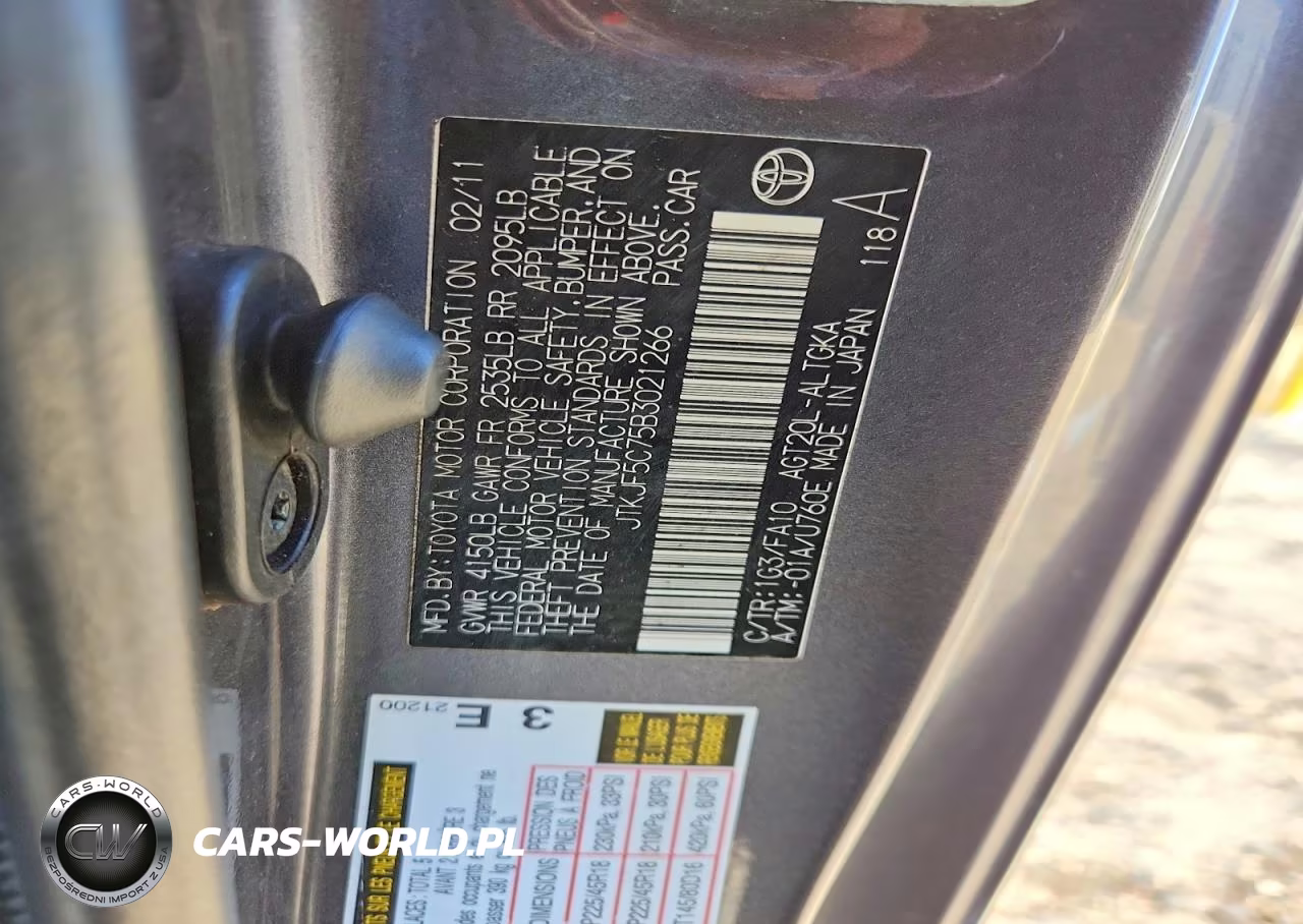 2011 Scion Tc Base VIN:JTKJF5C75B3021266 - 12