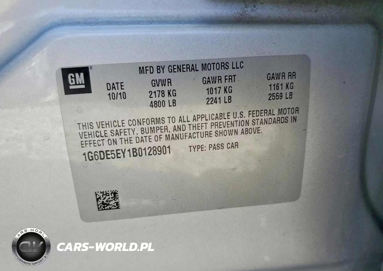 2011 Cadillac Cts Luxury Collection VIN:1G6DE5EY1B0128901 - 12