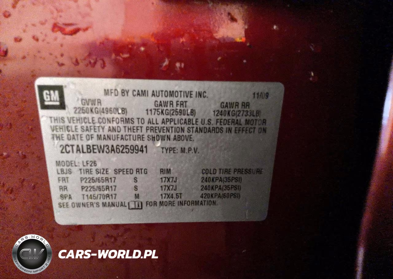 2010 GMC Terrain Sle VIN:2CTALBEW3A6259941 - 12