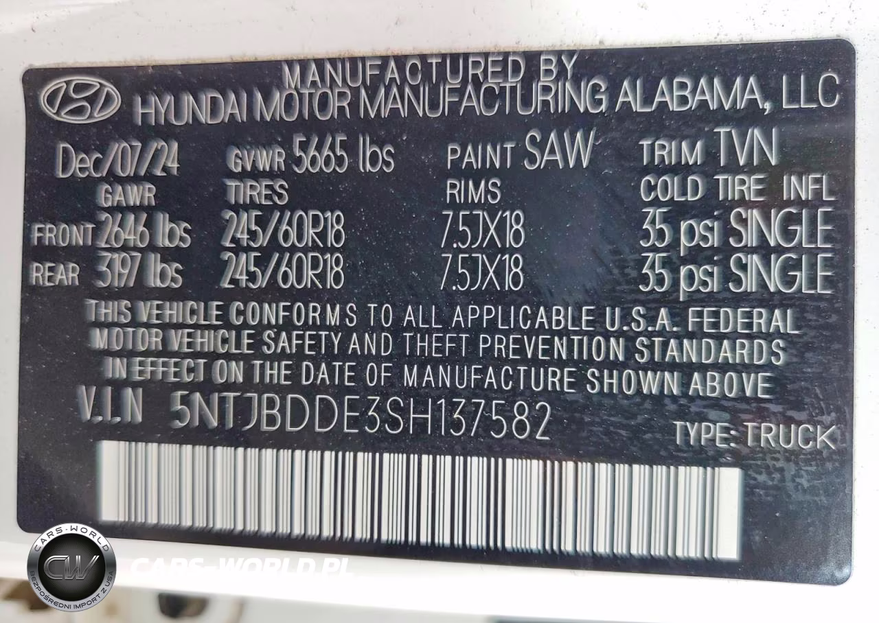2025 Hyundai Santa Cruz Sel VIN:5NTJBDDE3SH137582 - 12