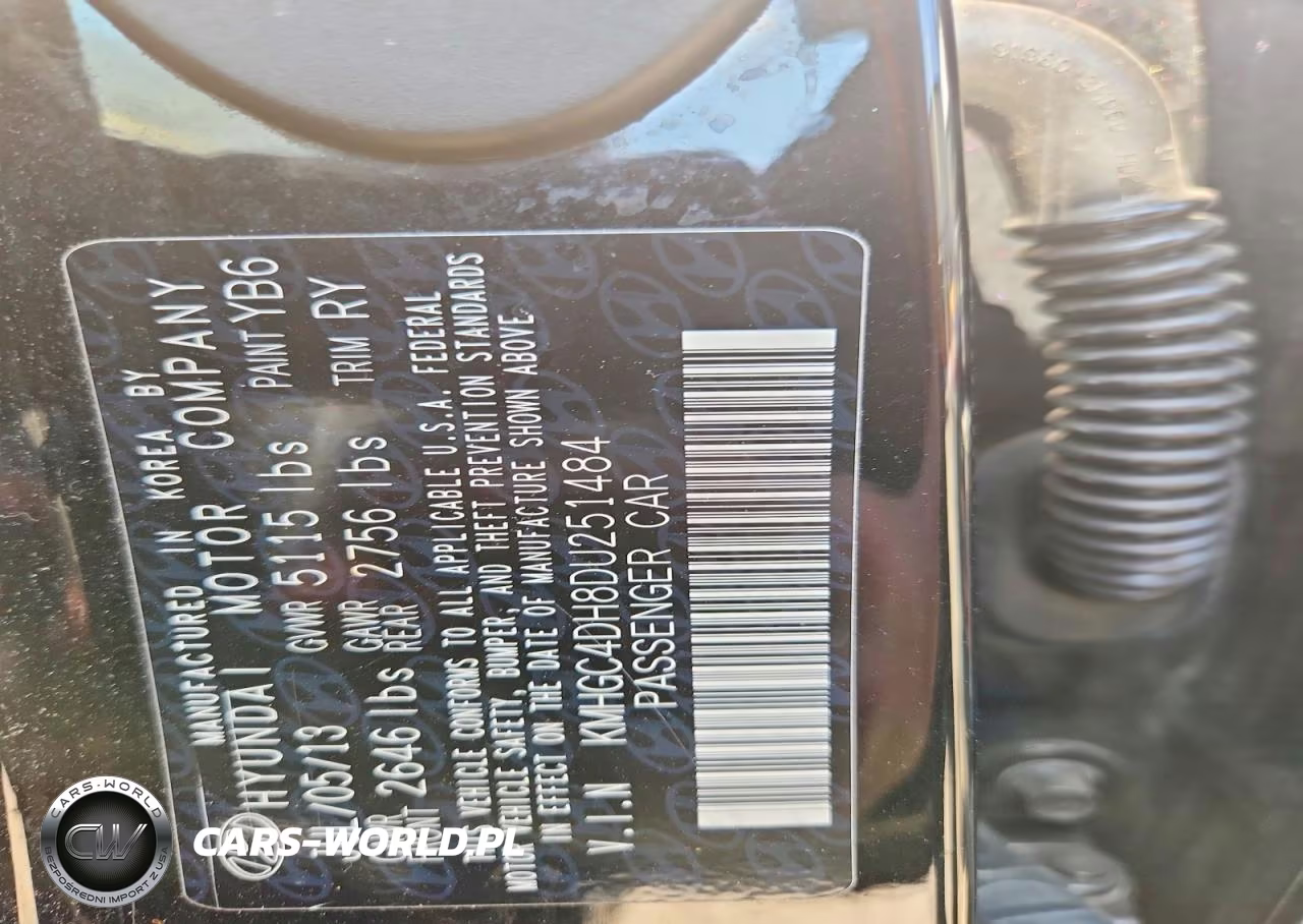 2013 Hyundai Genesis 5.0L VIN:KMHGC4DH8DU251484 - 13