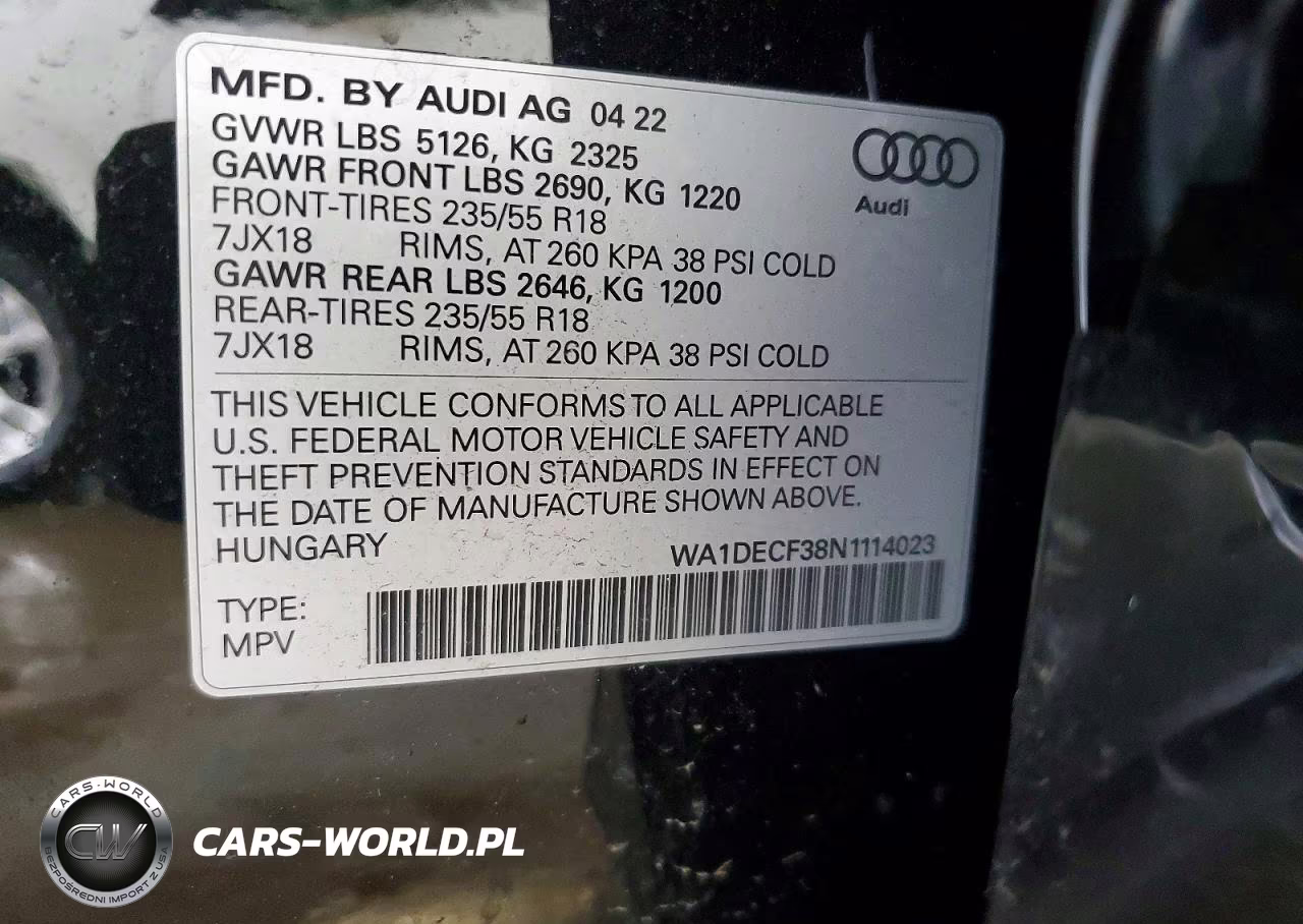 2022 Audi Q3 Premium S Line 45 VIN:WA1DECF38N1114023 - 14