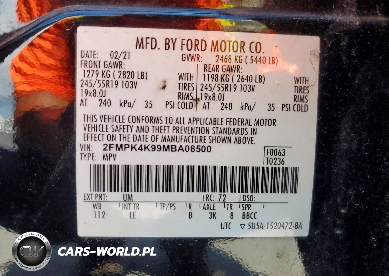2021 Ford Edge Titanium VIN:2FMPK4K99MBA08500 - 12