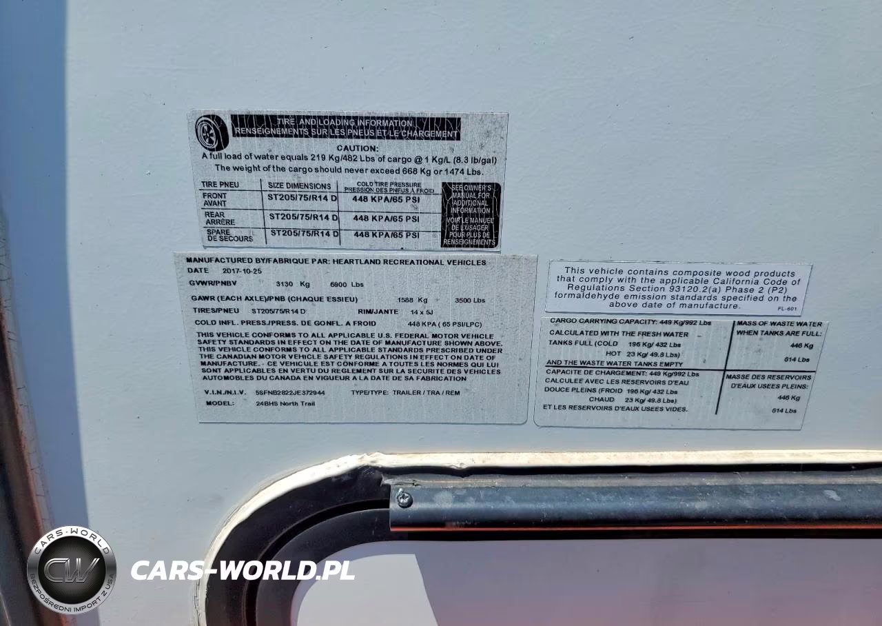 2018 Heartland North Trail Camper VIN:5SFNB2822JE372944 - 8