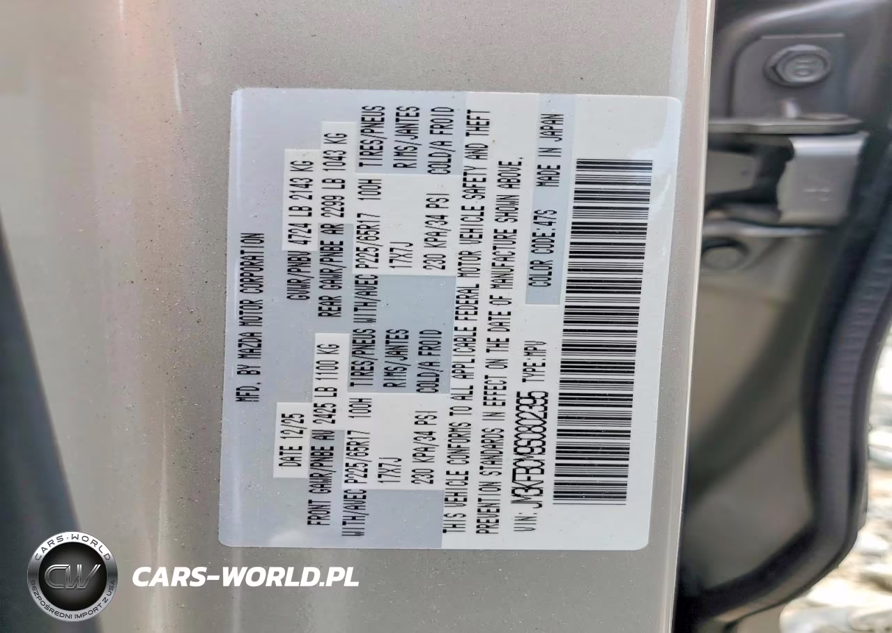 2025 Mazda Cx-5 Preferred VIN:JM3KFBCM9S0802395 - 13