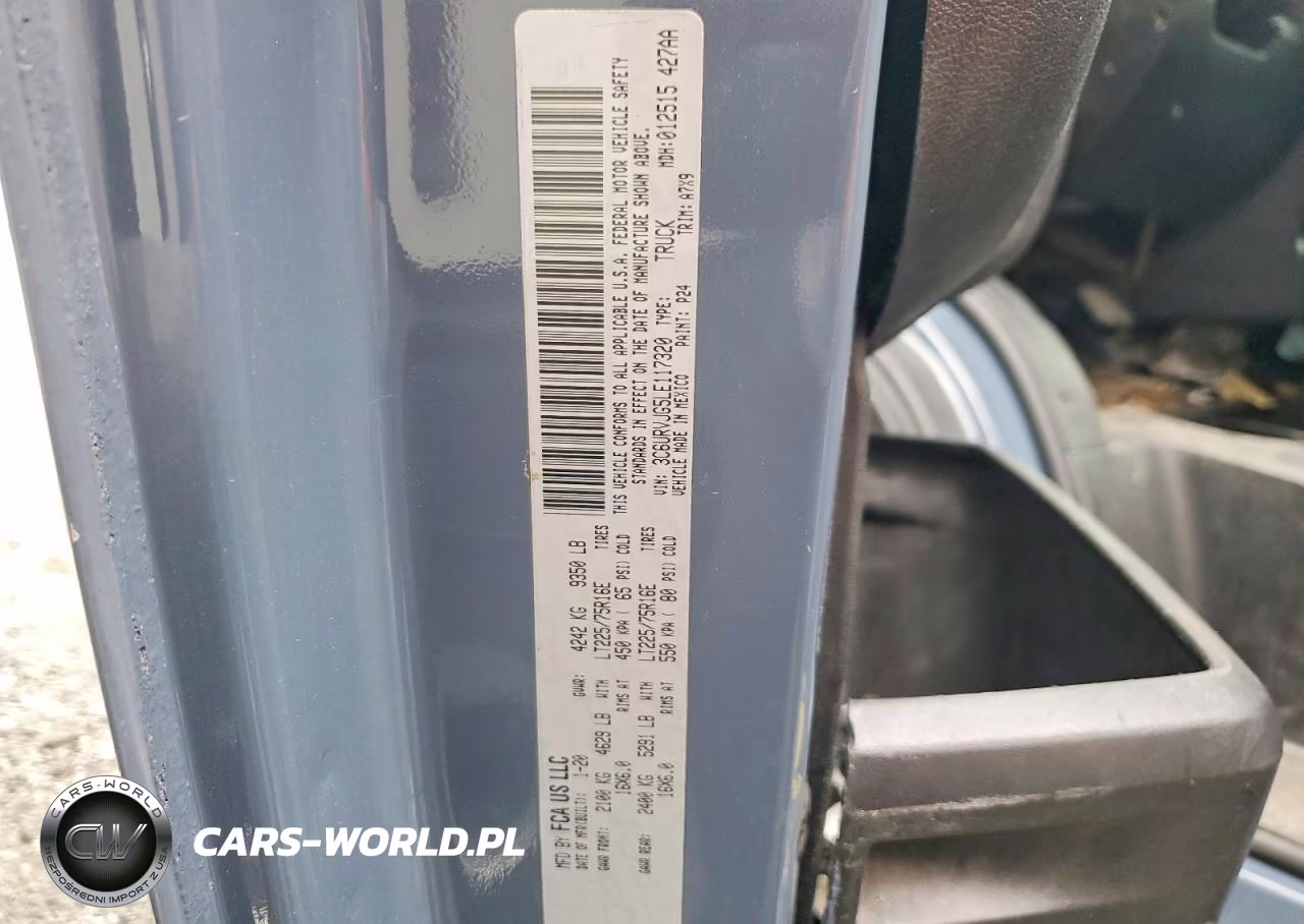 2020 Ram Promaster 3500 Delivery Van VIN:3C6URVJG5LE117320 - 13