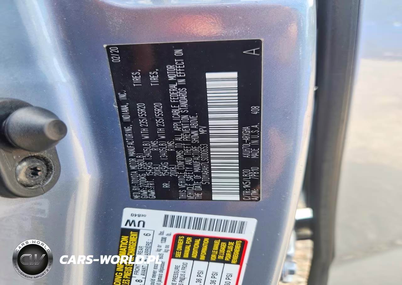 2020 Toyota Highlander Hybrid VIN:5TDYARAH7LS000653 - 12