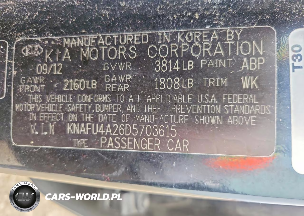2013 Kia Forte Ex VIN:KNAFU4A26D5703615 - 12