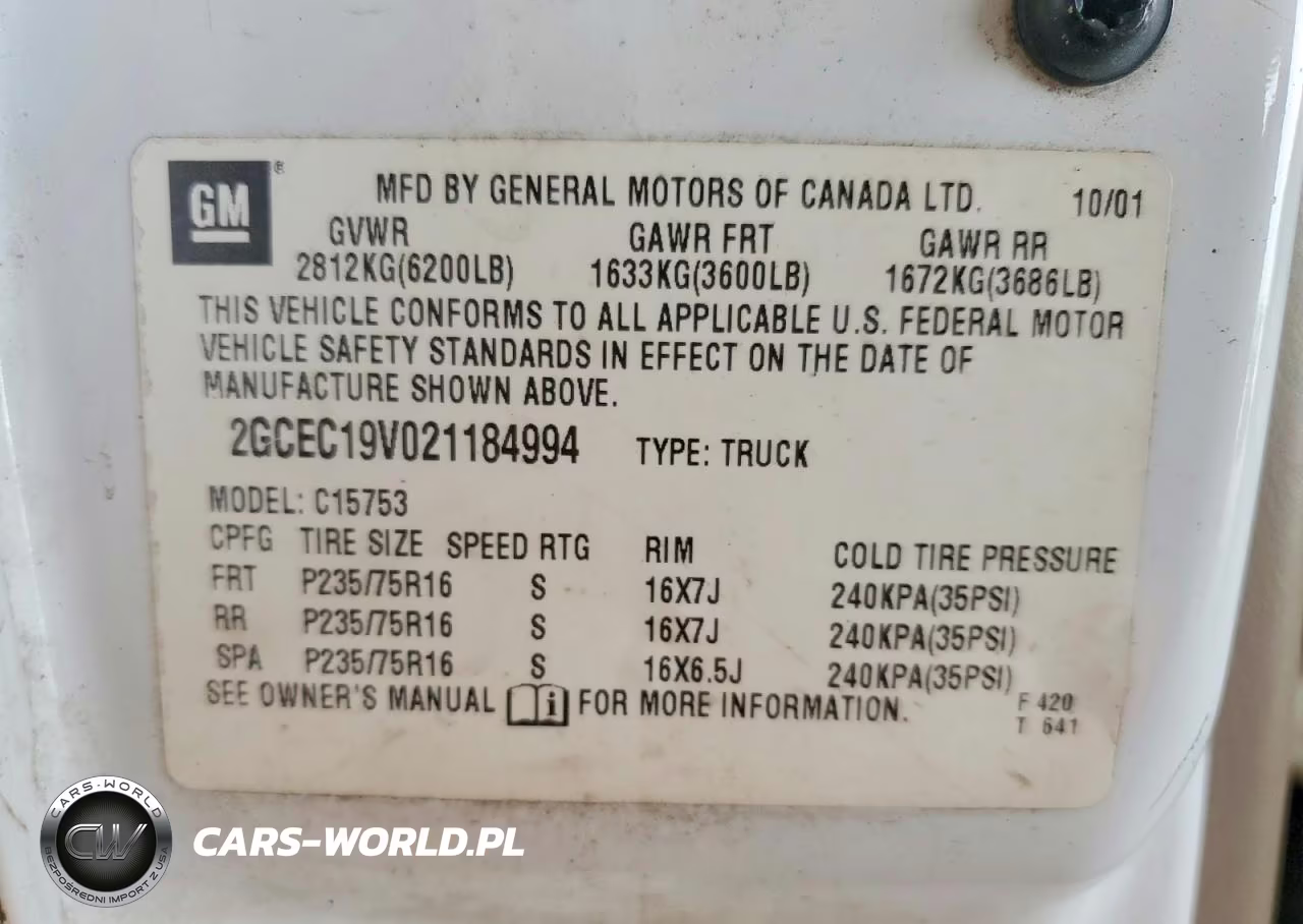 2002 Chevrolet Silverado C1500 VIN:2GCEC19V021184994 - 12