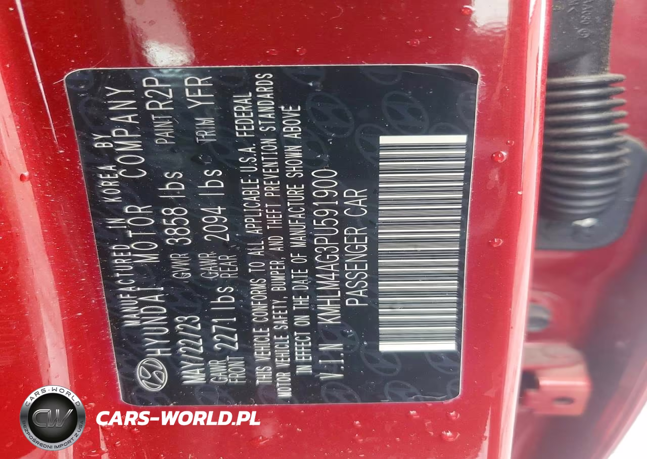 2023 Hyundai Elantra Sel VIN:KMHLM4AG3PU591900 - 12