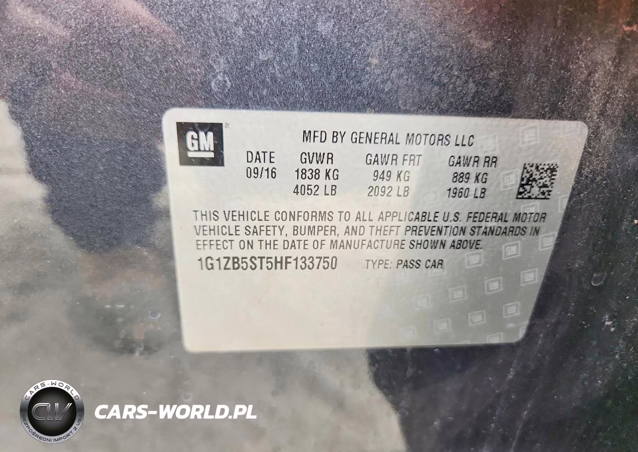 2017 Chevrolet Malibu Ls VIN:1G1ZB5ST5HF133750 - 12