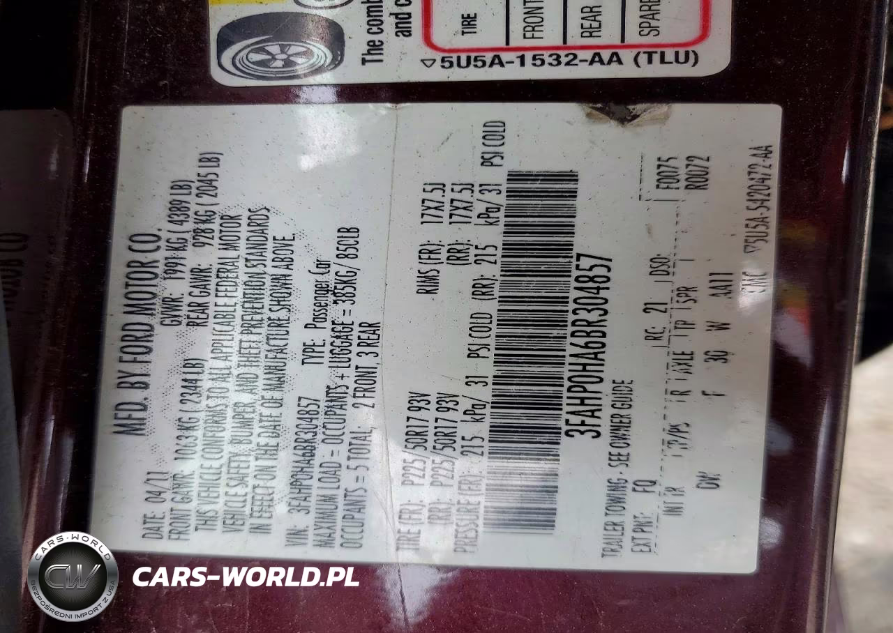 2011 Ford Fusion Se VIN:3FAHP0HA6BR304857 - 12