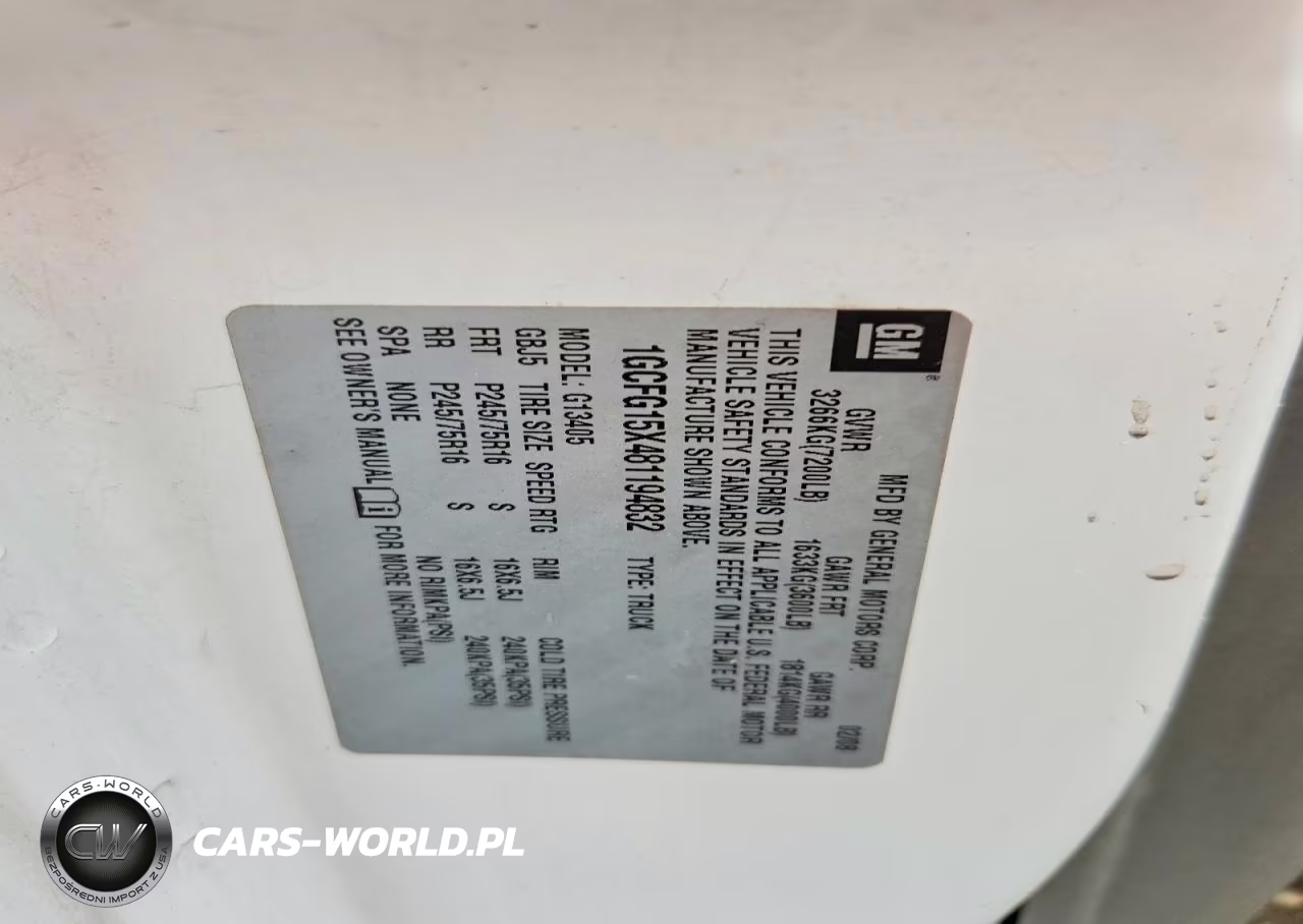 2008 Chevrolet Express G1500 VIN:1GCFG15X481194832 - 13