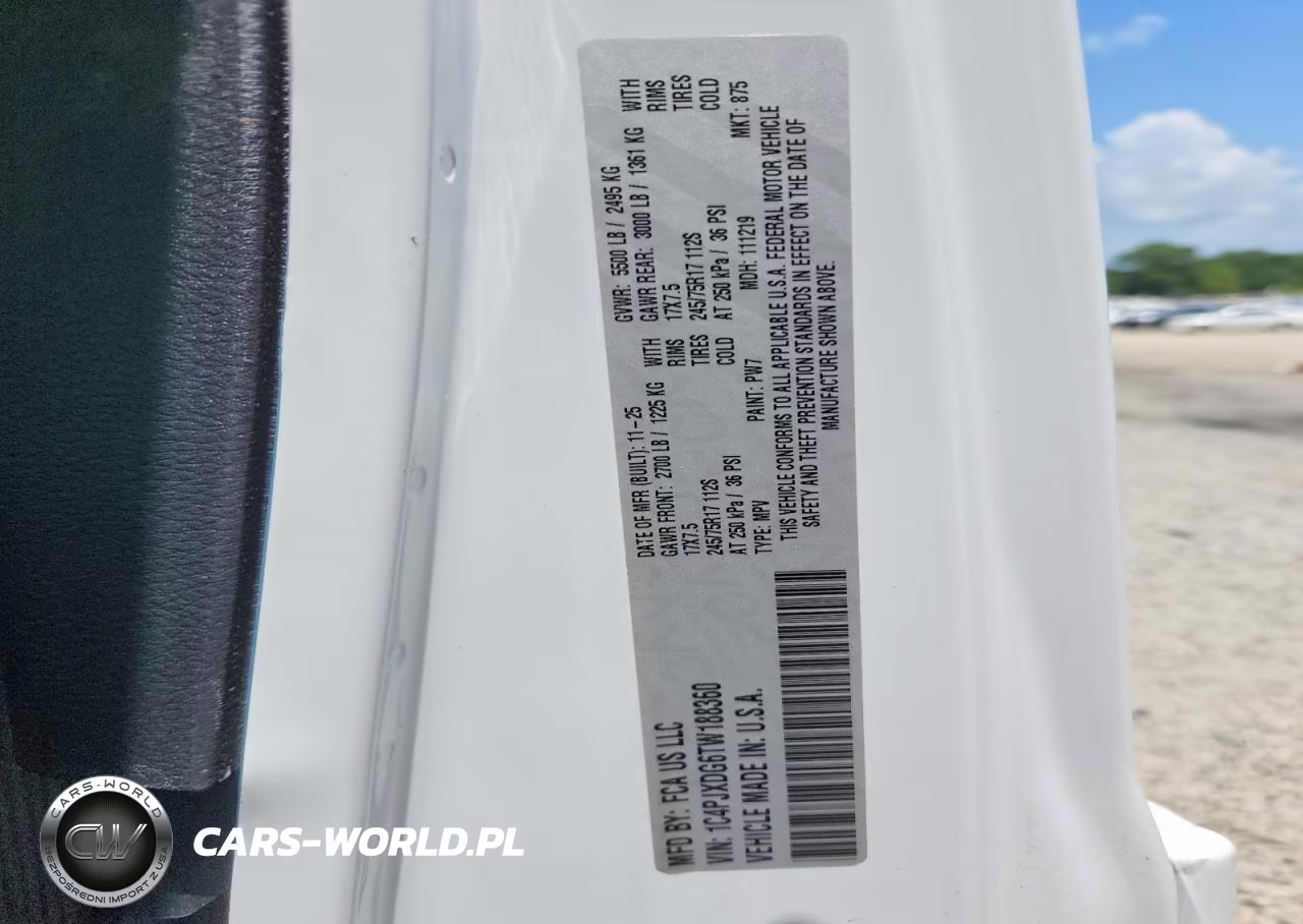 2026 Jeep Wrangler Sport VIN:1C4PJXDG6TW188360 - 12