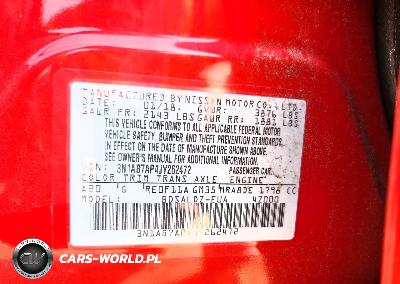 2018 Nissan Sentra Sv VIN:3N1AB7AP4JY262472 - 12