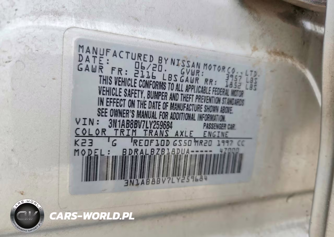 2020 Nissan Sentra S VIN:3N1AB8BV7LY259684 - 13