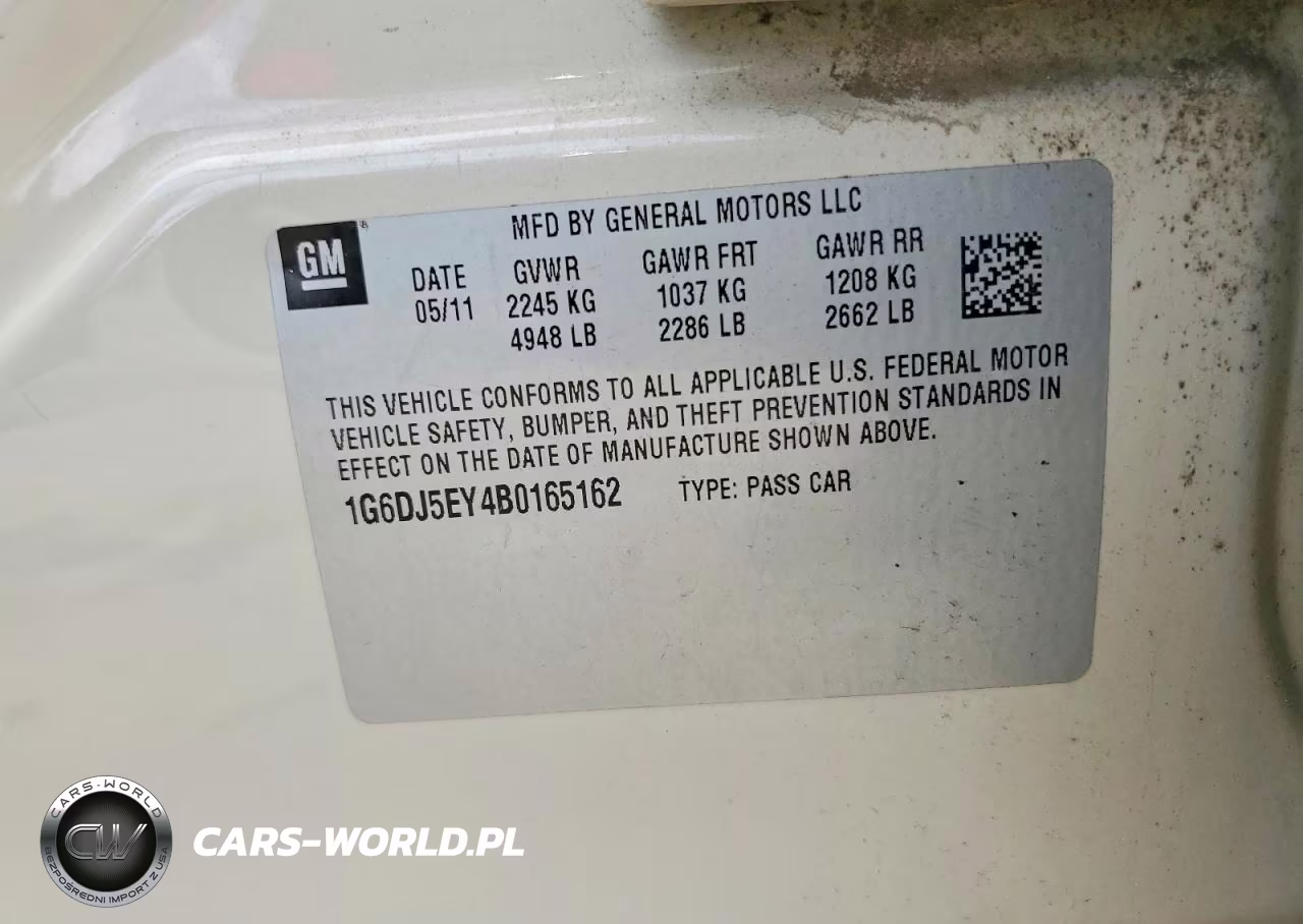 2011 Cadillac Cts Performance Collection VIN:1G6DJ5EY4B0165162 - 12
