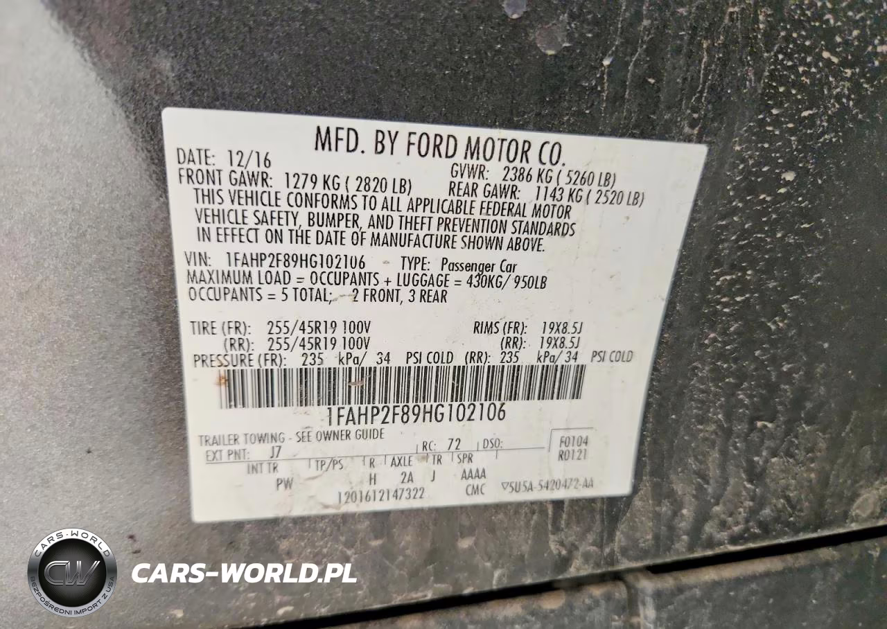 2017 Ford Taurus Limited VIN:1FAHP2F89HG102106 - 12