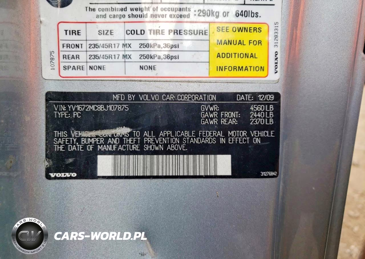2011 Volvo C70 VIN:YV1672MC8BJ107875 - 12