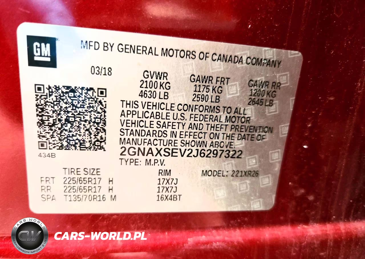 2018 Chevrolet Equinox Lt VIN:2GNAXSEV2J6297322 - 13