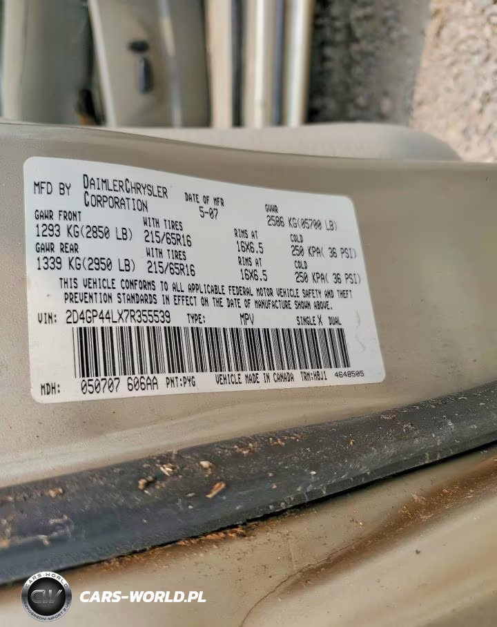 2007 Dodge Grand Caravan Sxt VIN:2D4GP44LX7R355539 - 13